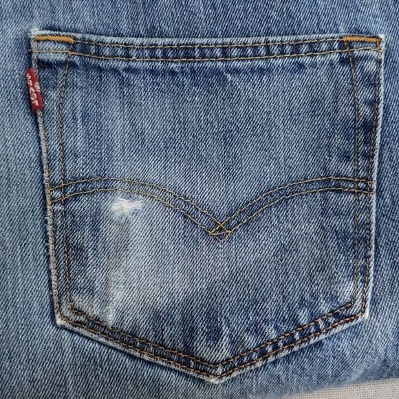 Levi's 501xx Jeans Mens 33x32 Denim Medium Wash Authentic Button Fly - Picture 5 of 5
